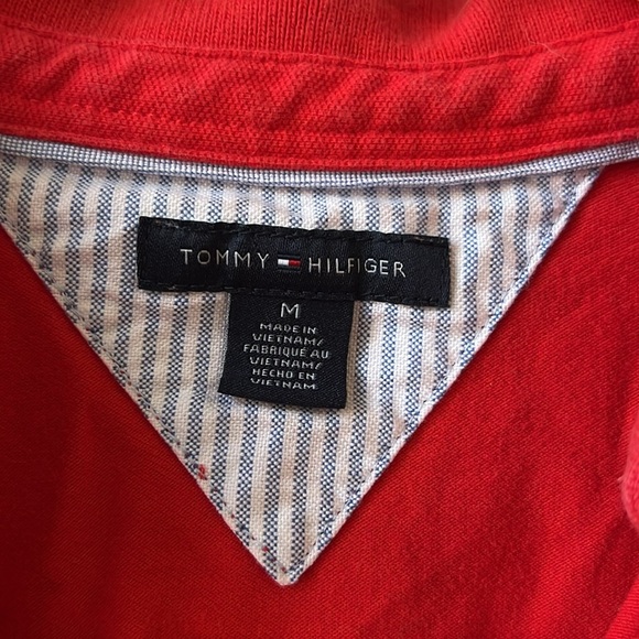 Tommy Hilfiger Red Polo with White Accents - Picture 2 of 4